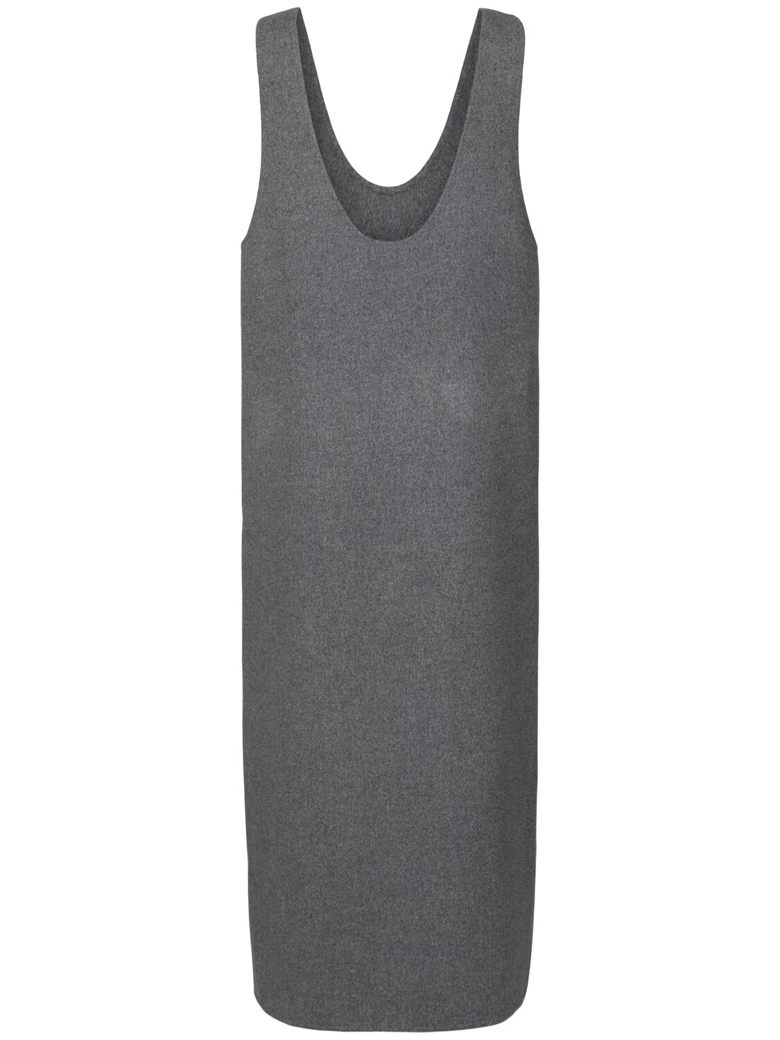 Shop Carven Double Face Wool Dress In Grey