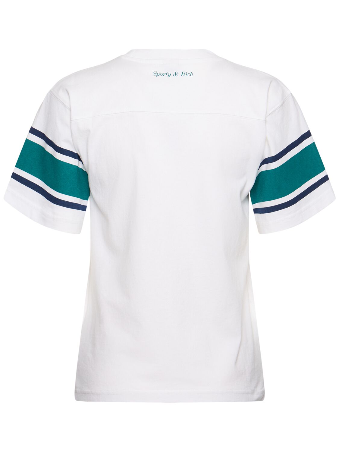 Shop Sporty And Rich Wellness 94 Rugby T-shirt In White/alpine