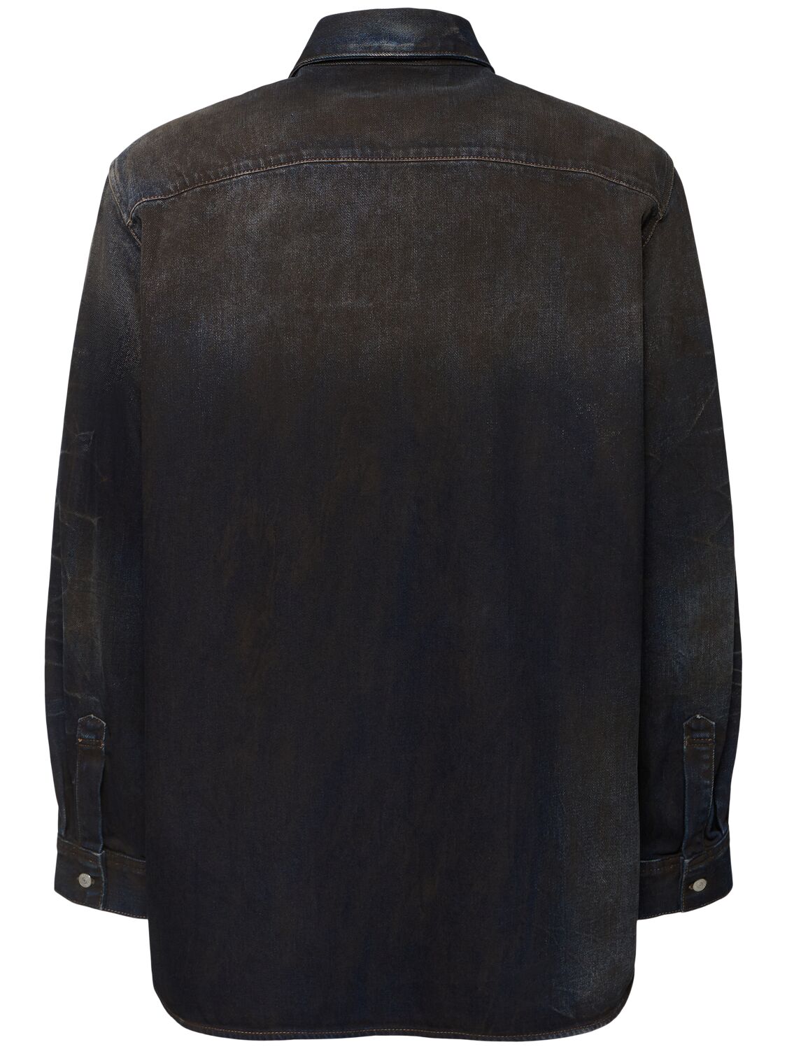 Shop Acne Studios Karto Darkside Denim Shirt In Dark Blue