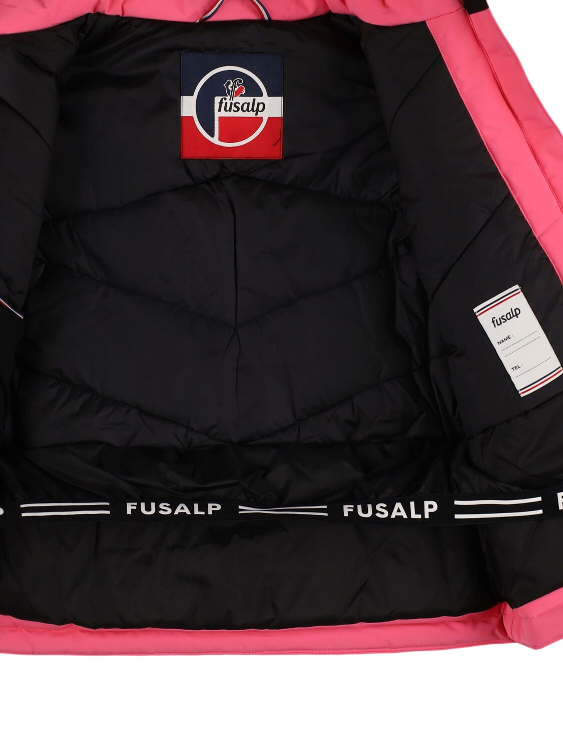 Shop Fusalp Neptune Hooded Poly Puffer Ski Jacket In Pink