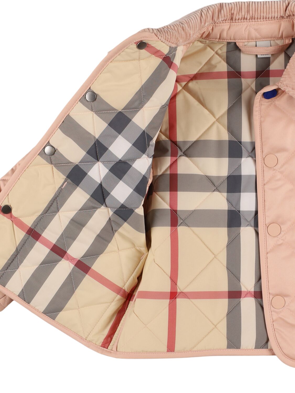 Shop Burberry Quilted Puffer Jacket In Pink