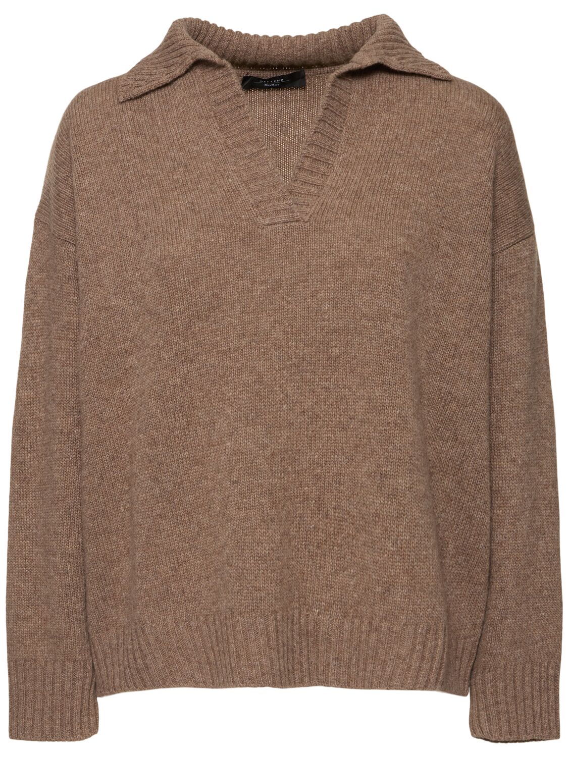 Weekend Max Mara Agre Wool Sweater In Brown