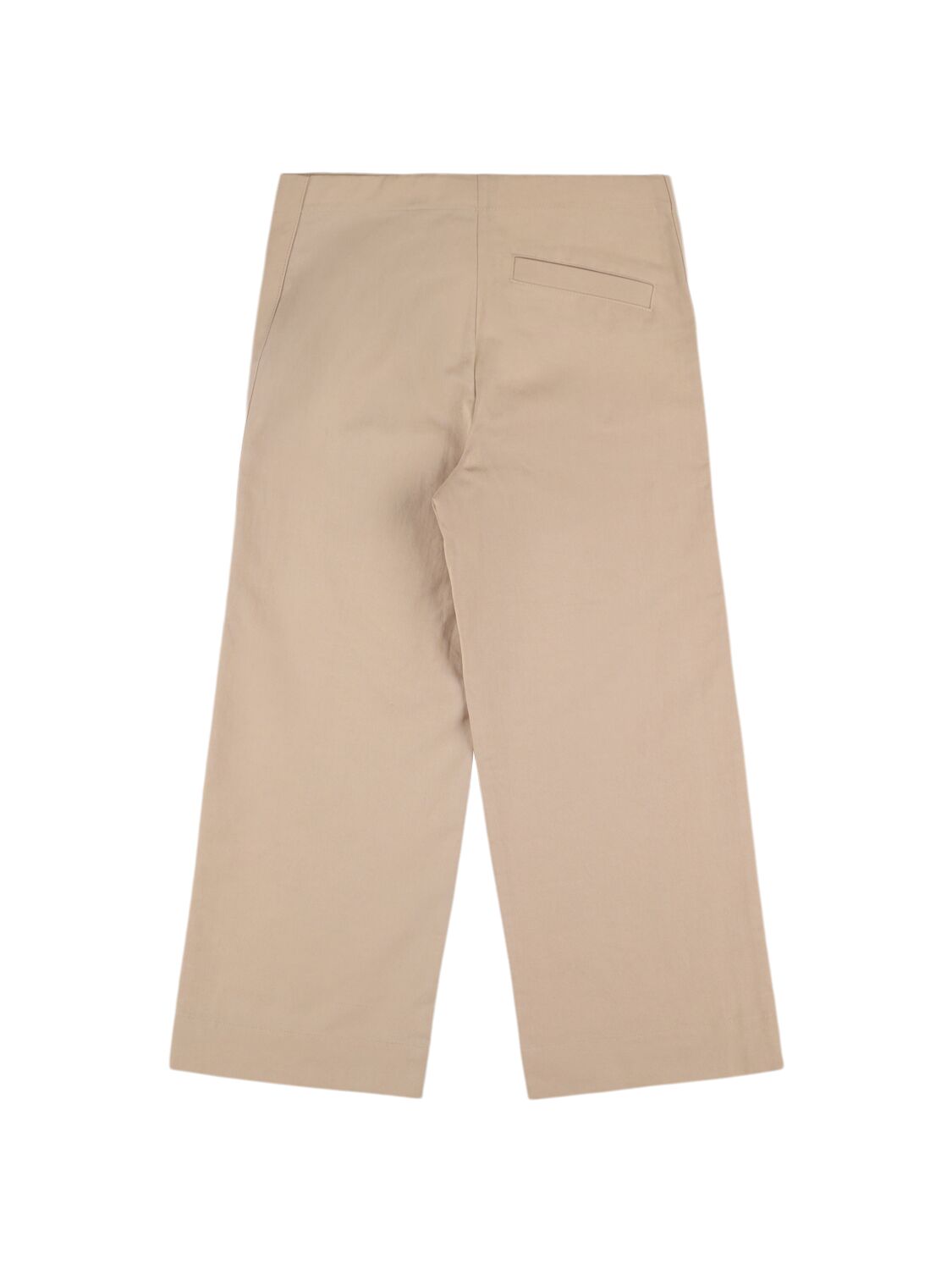 Shop Burberry Cotton Blend Pants In Beige