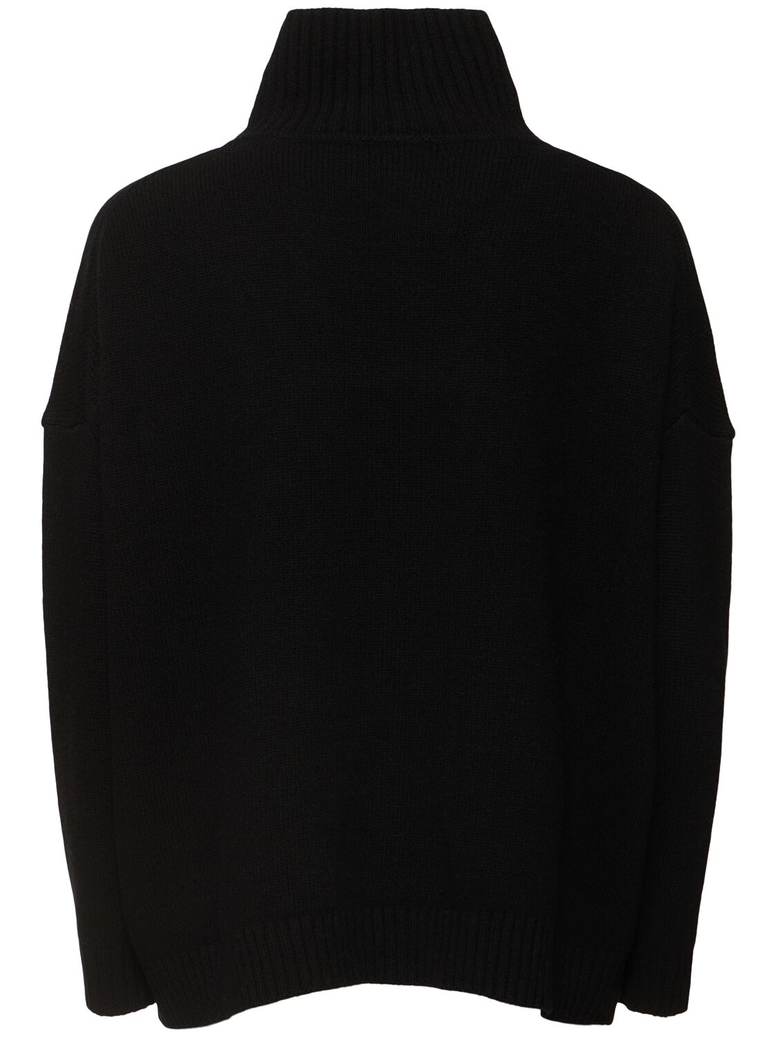 Shop Weekend Max Mara Borgia Wool Turtleneck Sweater In Black