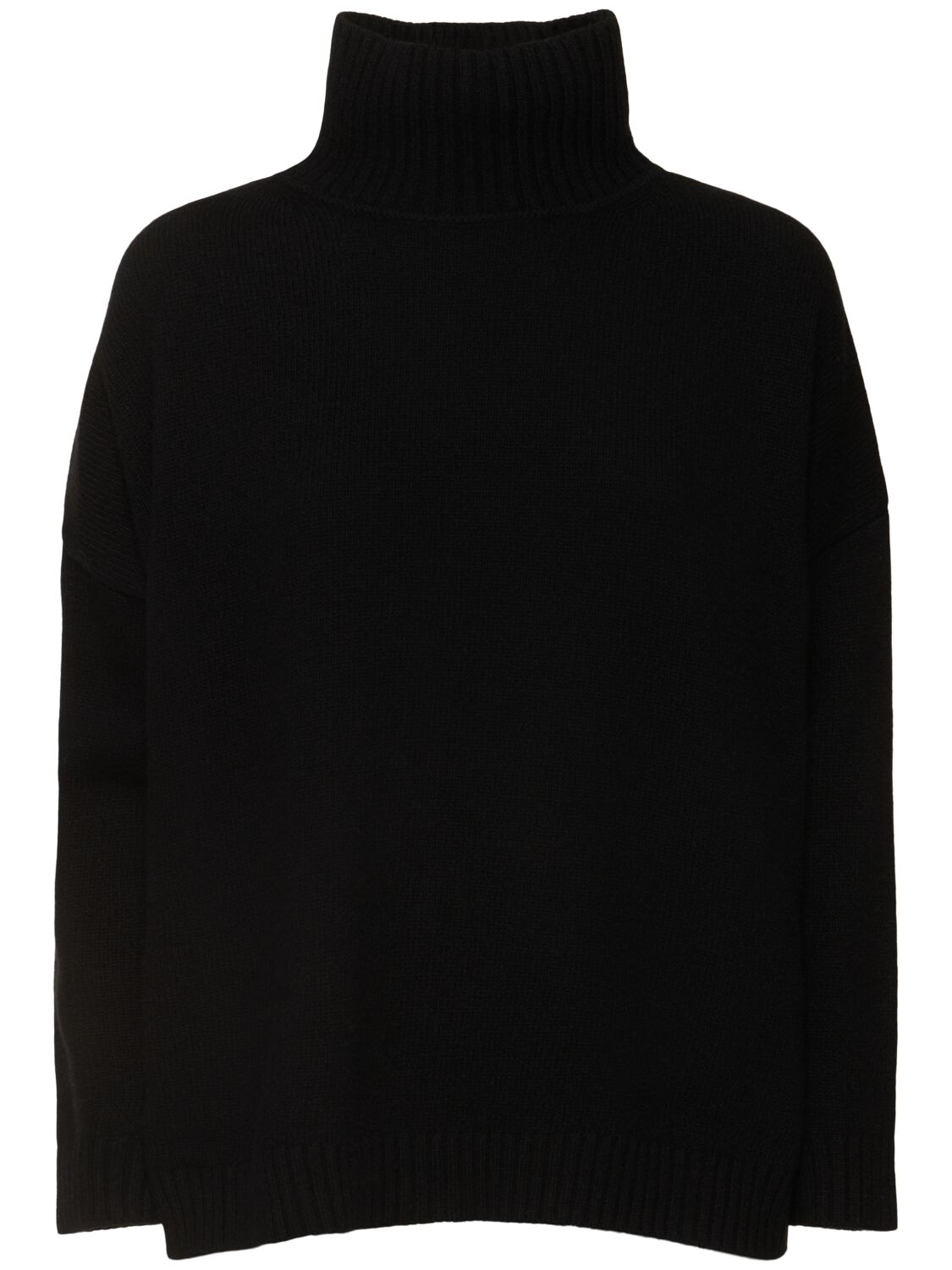 Shop Weekend Max Mara Borgia Wool Turtleneck Sweater In Black