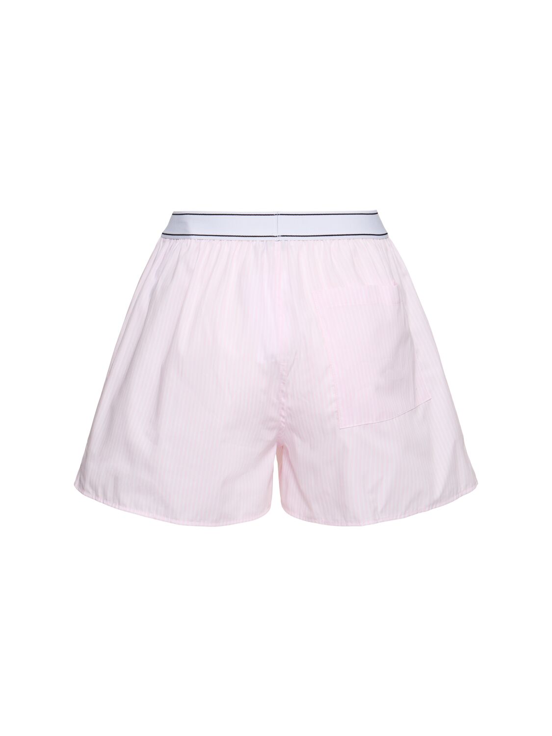 Shop Sporty And Rich Serif Logo Boxer Shorts In Pink