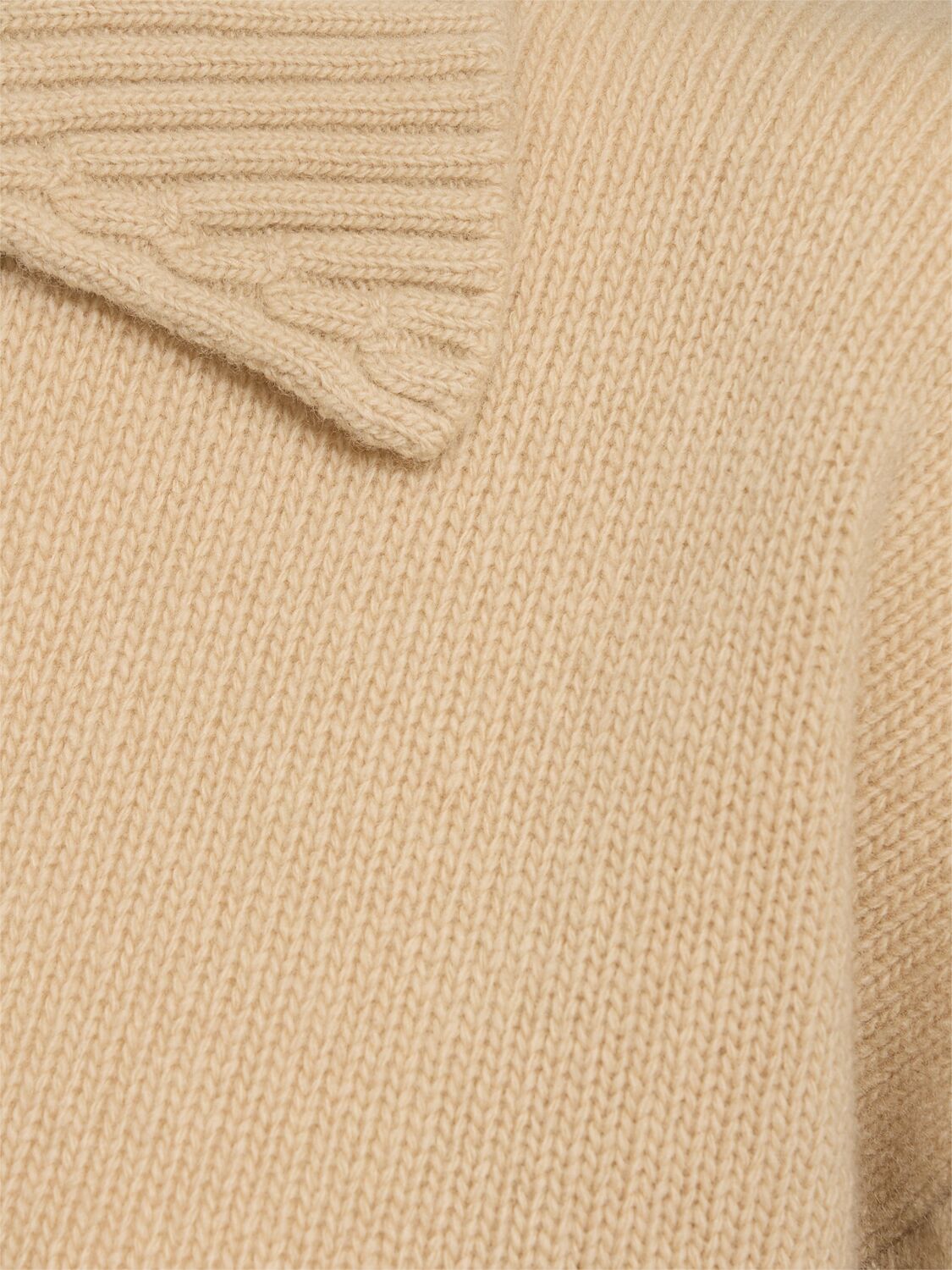 Shop Weekend Max Mara Agre Wool Sweater In Beige