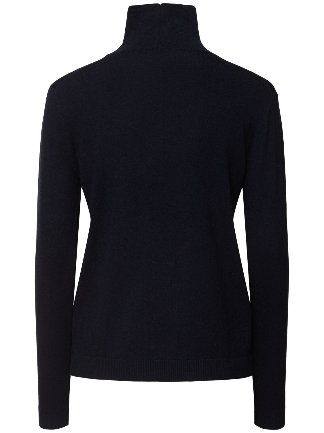 Shop Weekend Max Mara Kiku Silk Blend Turtleneck Sweater In Blue