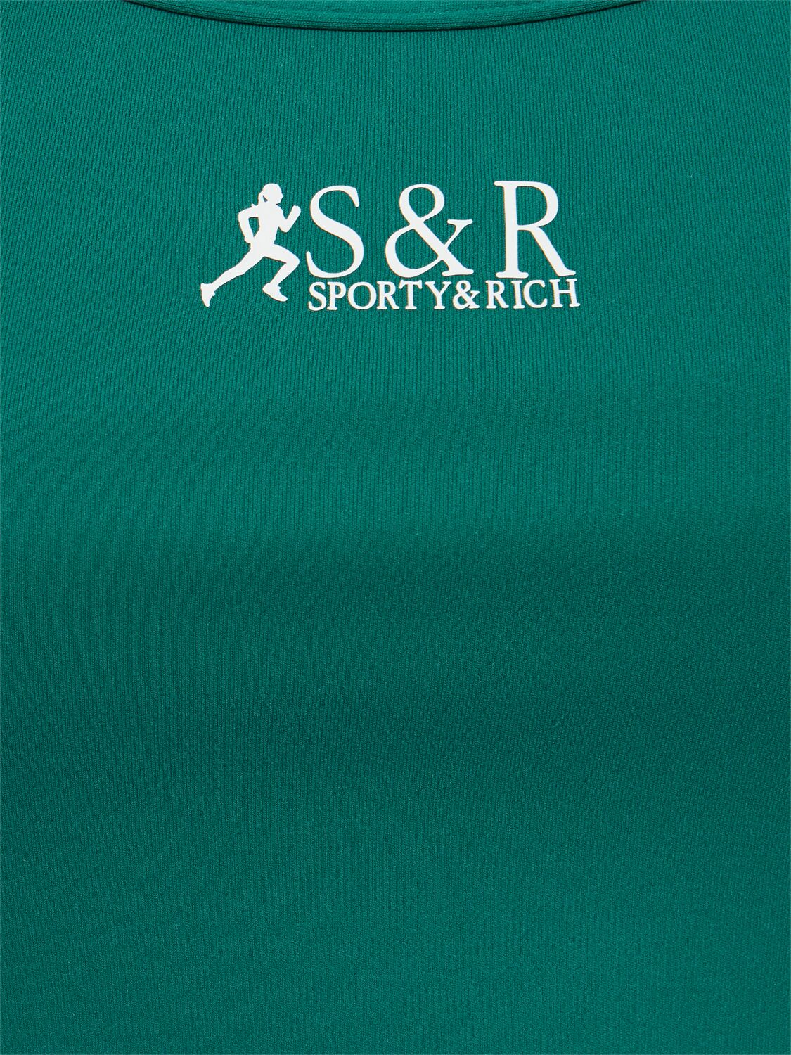 Shop Sporty And Rich Sr Runner Sports Tank Top In Alpine/white