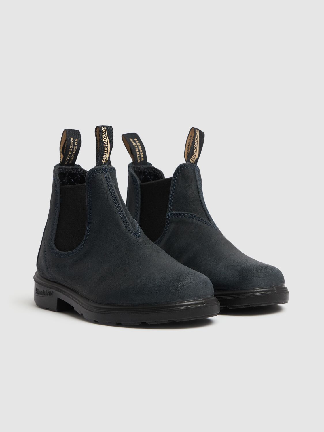 Shop Blundstone Suede Chelsea Boots In Blue