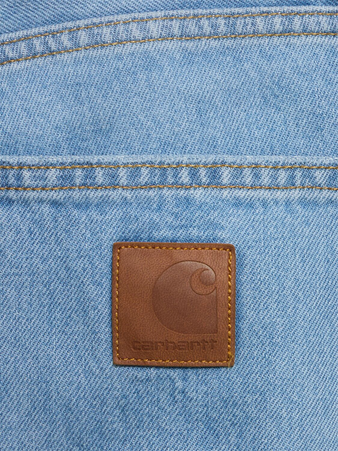 Shop Carhartt Aaron Smith Denim Jeans In Blue Stonebleac