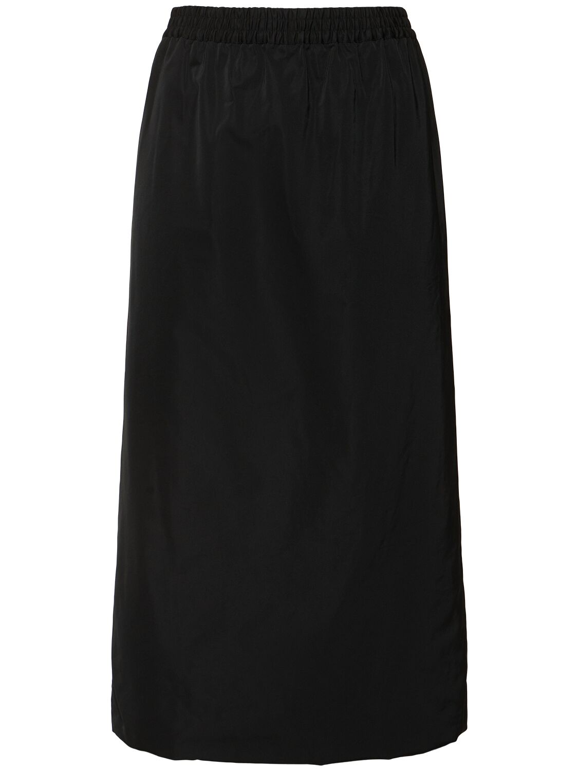 Carven Duchesse Midi Skirt In Black