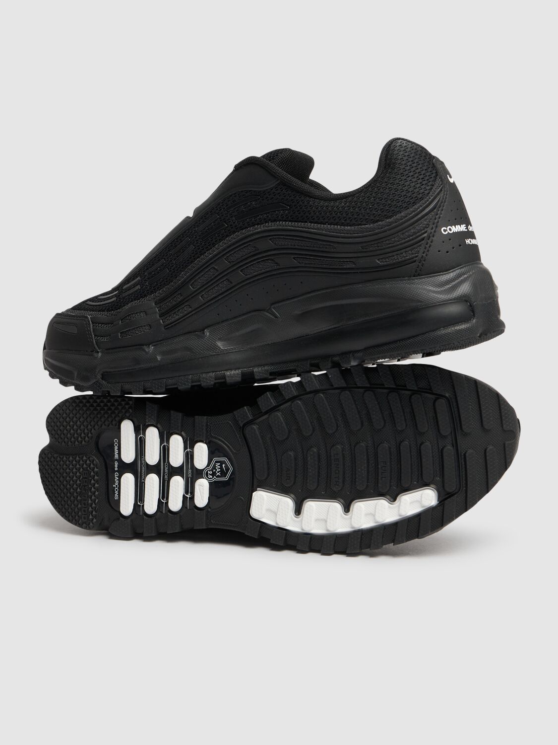 Shop Comme Des Garçons Homme Deux Cdg Nike Air Max Tl2.5 Sneakers In Black