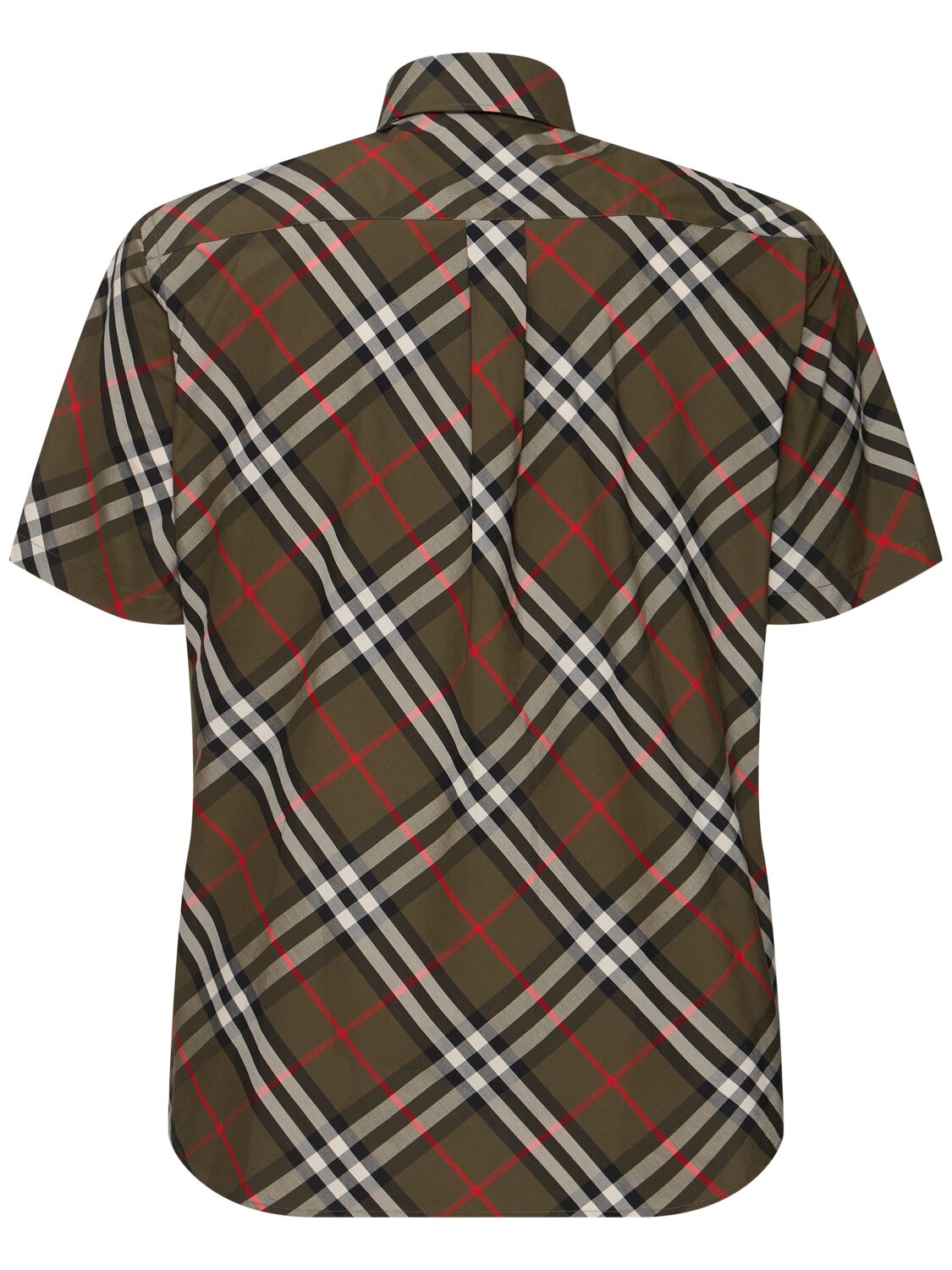 Shop Burberry Check Cotton Shirt In Loch