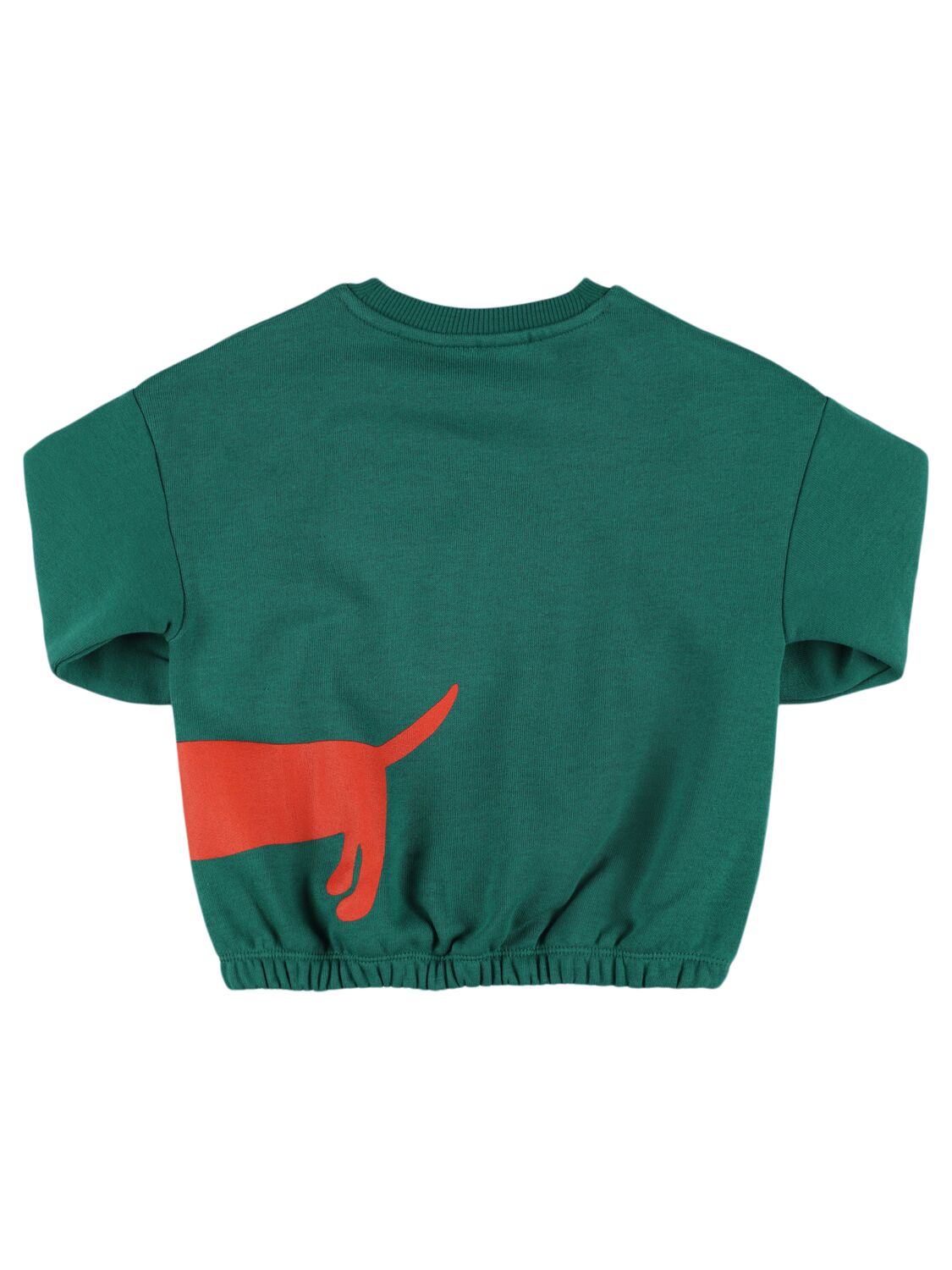 Shop Mini Rodini Dog Printed Organic Cotton Sweatshirt In Green