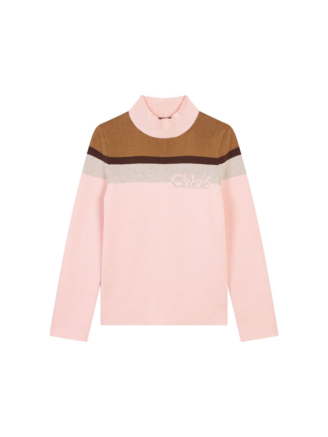 Chloé Wool Blend Sweater In Pink