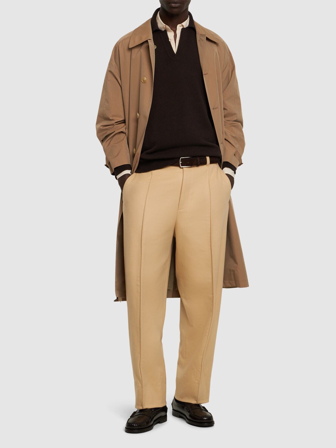 ZEGNA TROFEO CASHMERE BLEND PANTS 