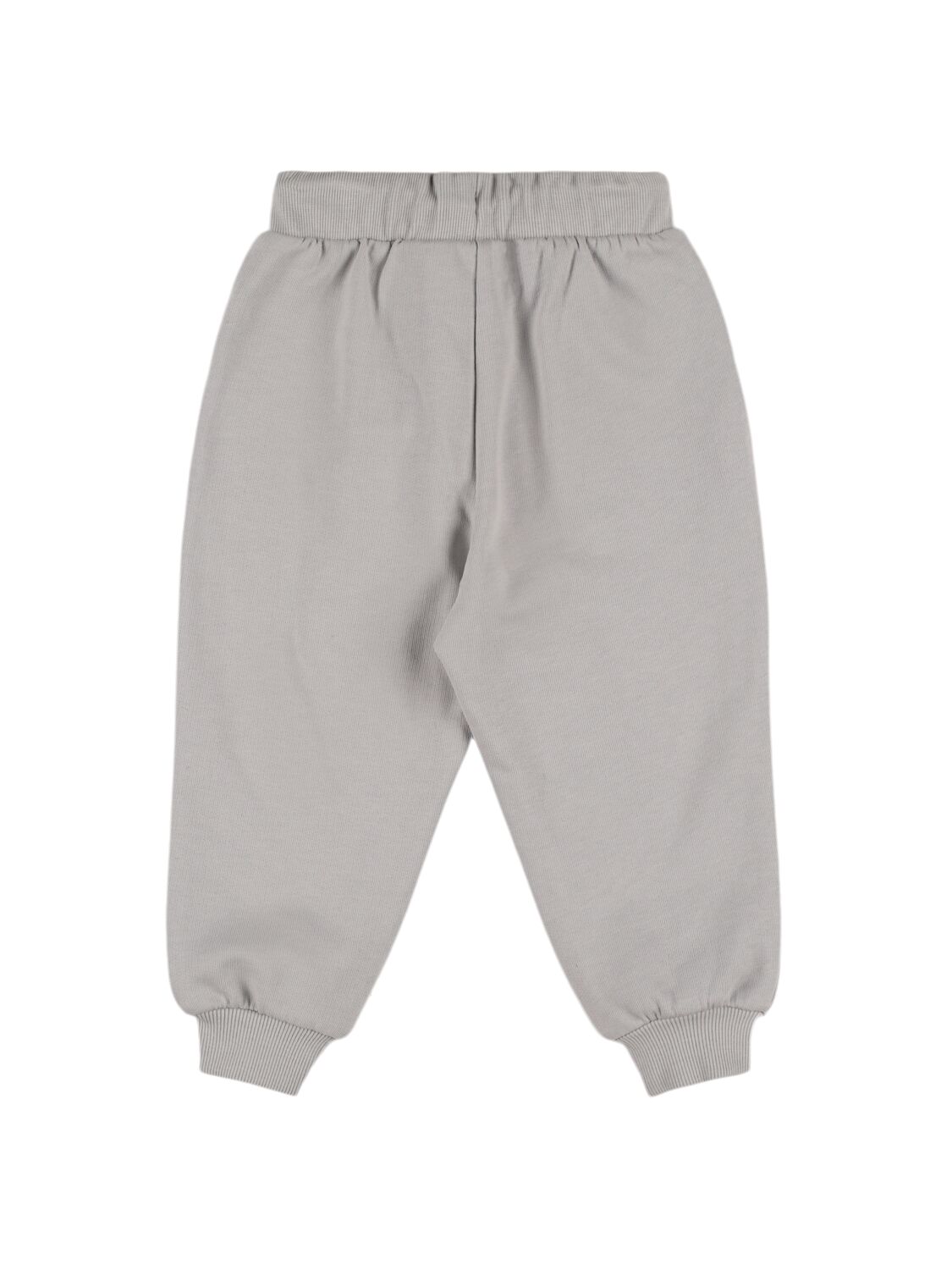 Mini Rodini Abc Embroidery Organic Cotton Sweatpants In Grey