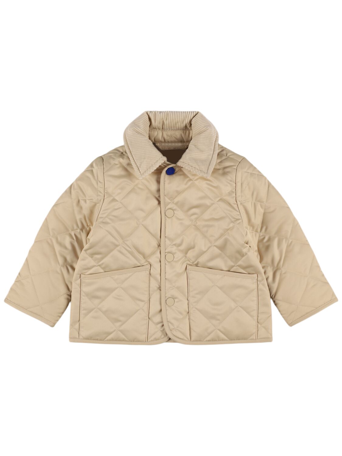 Burberry Quilted Puffer Jacket In Beige