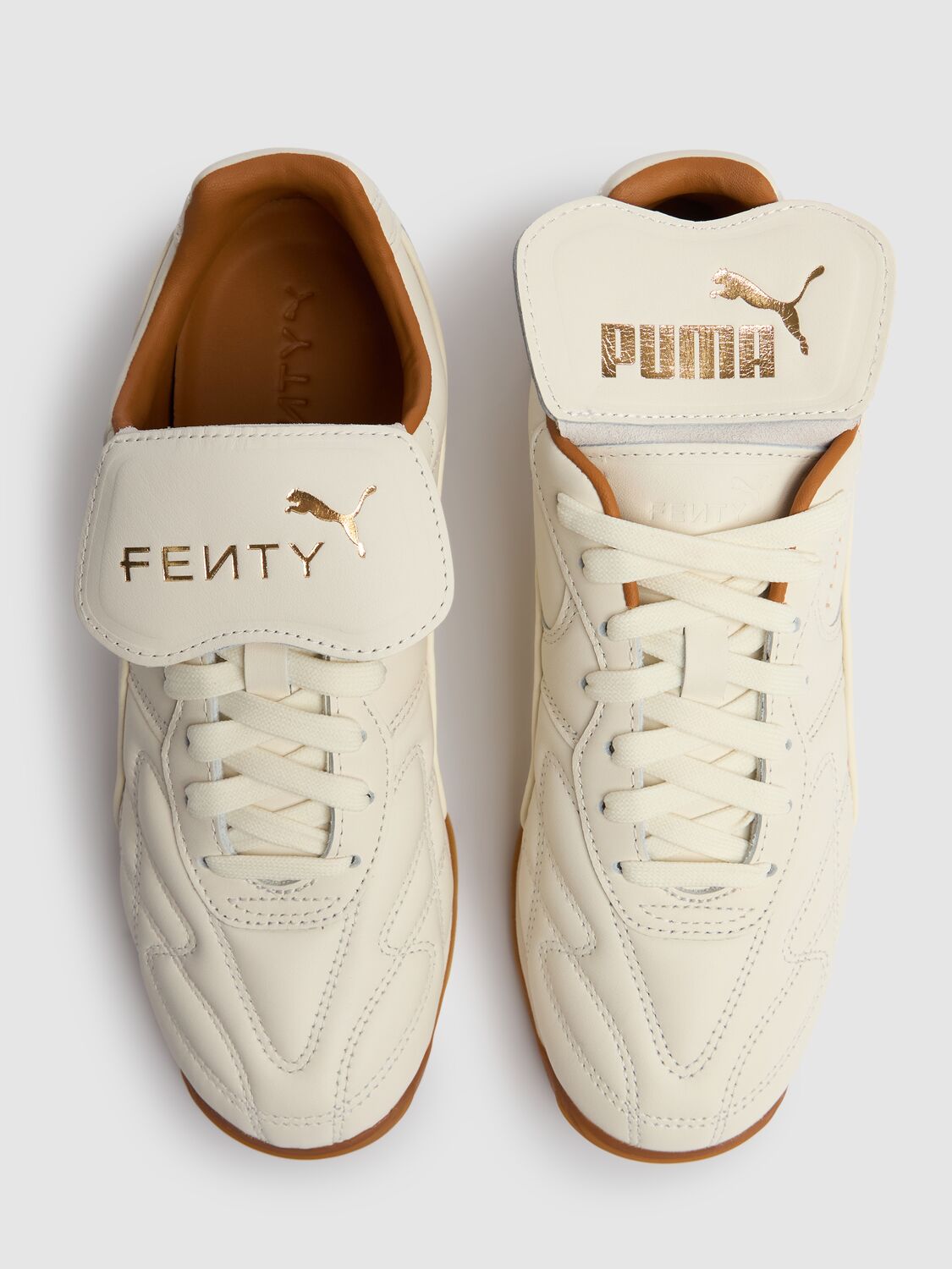 Shop Puma Fenty Avanti Vl Sneakers In Warm White