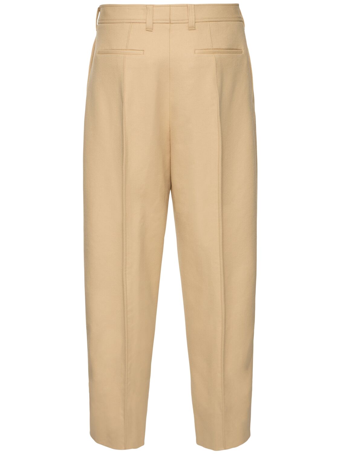 Shop Zegna Trofeo Cashmere Blend Pants In Burro