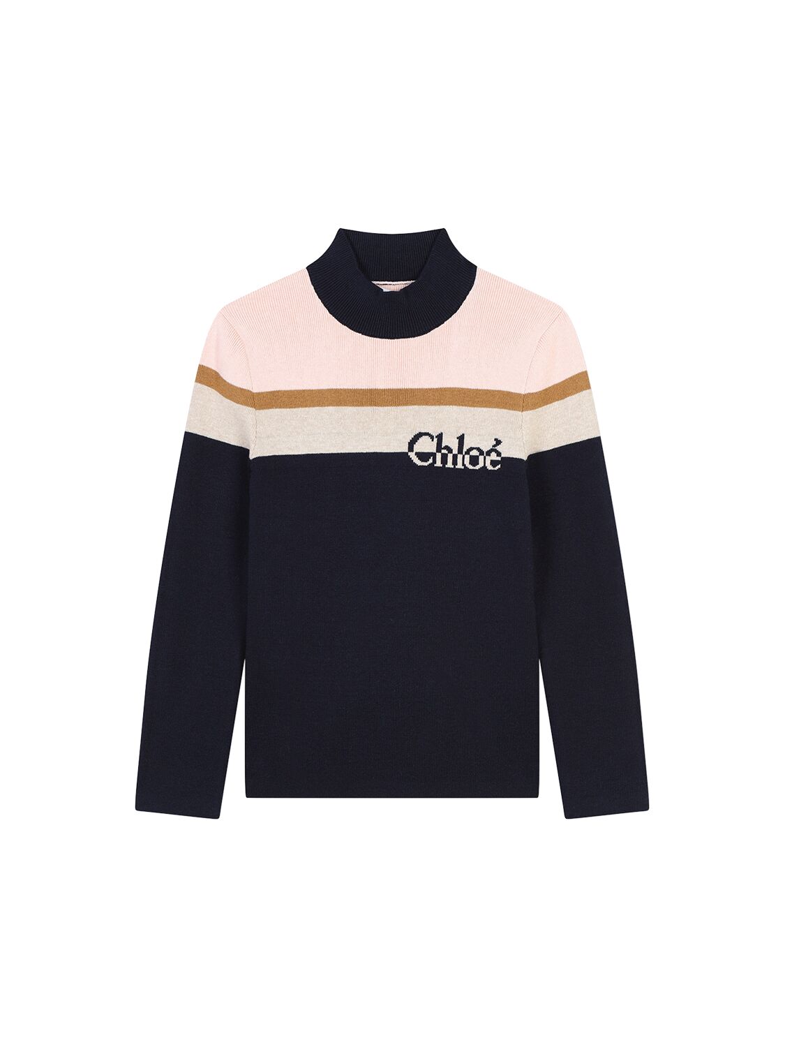 Chloé Wool Blend Sweater In Black