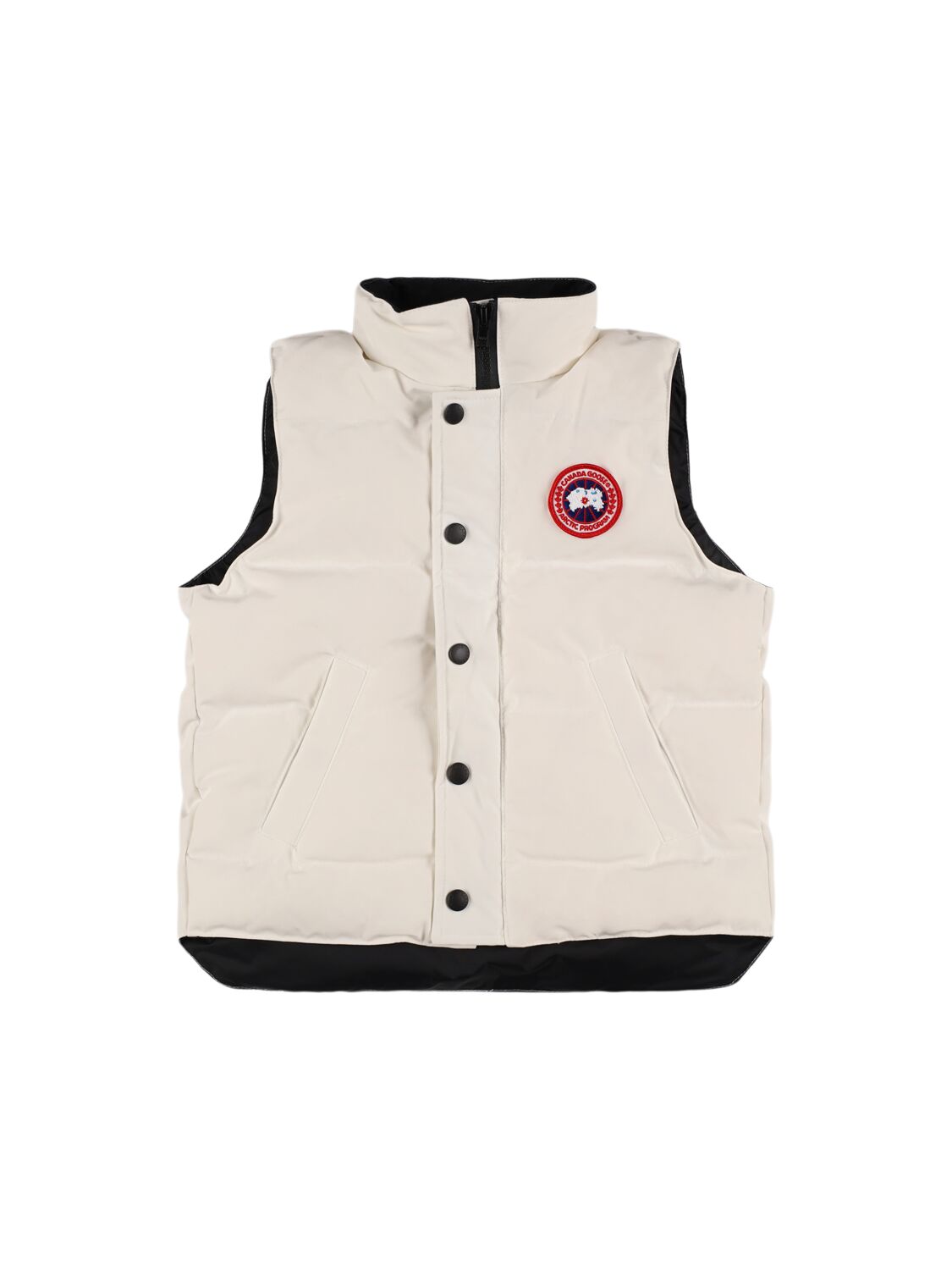 Canada Goose Poly & Cotton Down Vest In Neutral