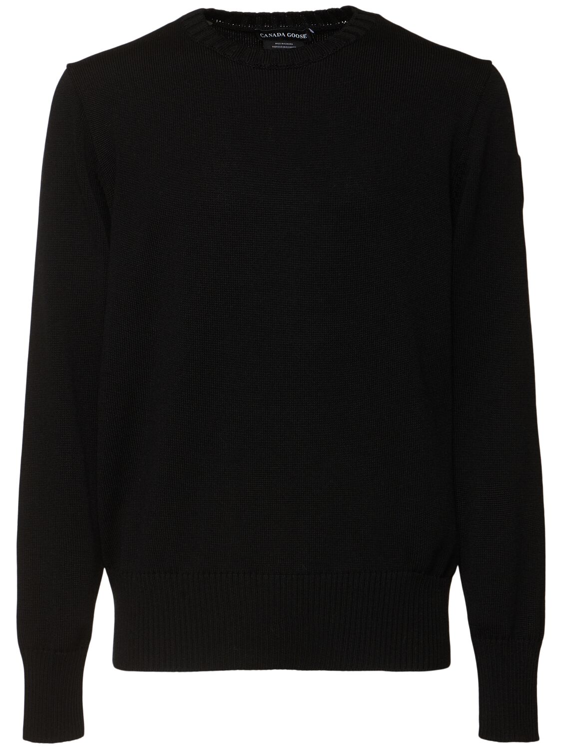 Canada Goose Rosseau Crewneck Knit Sweater In Black