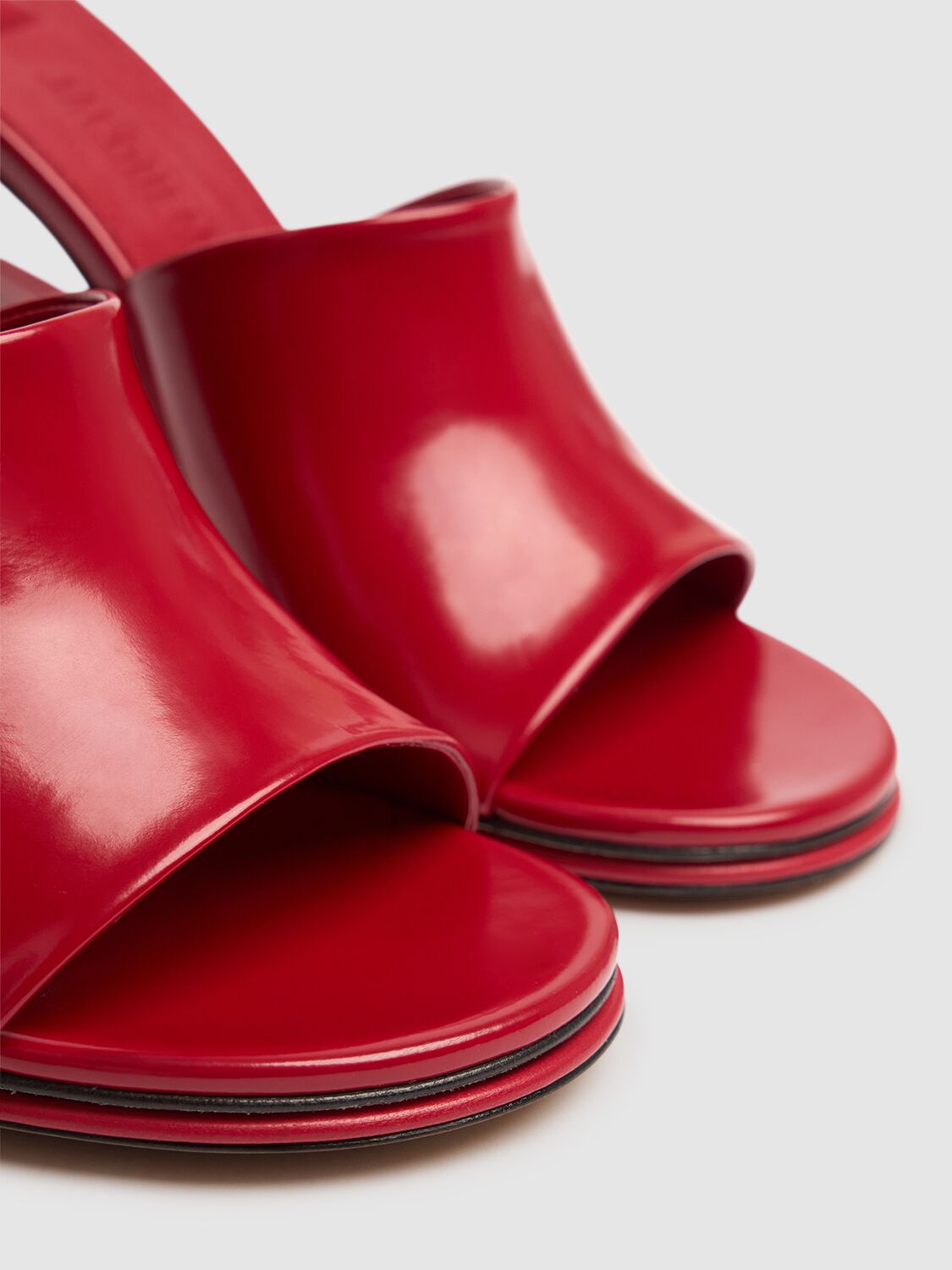 Jacquemus Les Doubles High Heel Sandals In Red