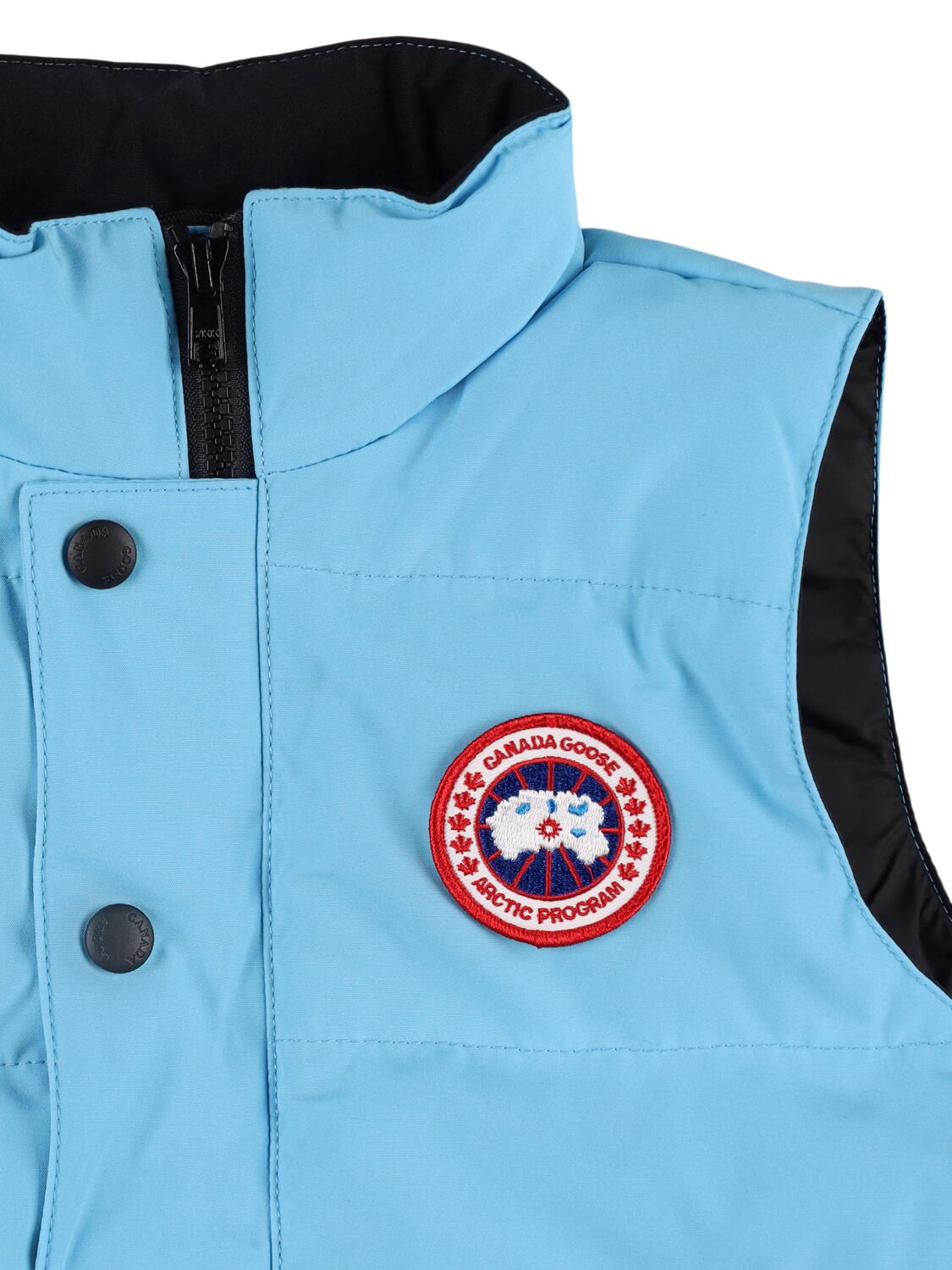 Shop Canada Goose Poly & Cotton Down Vest In Light Blue