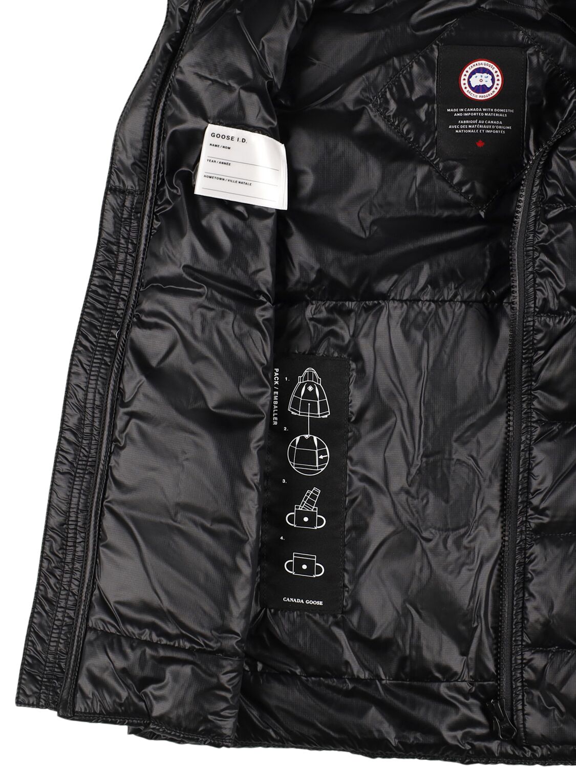 Shop Canada Goose Nylon Down Vest In Black