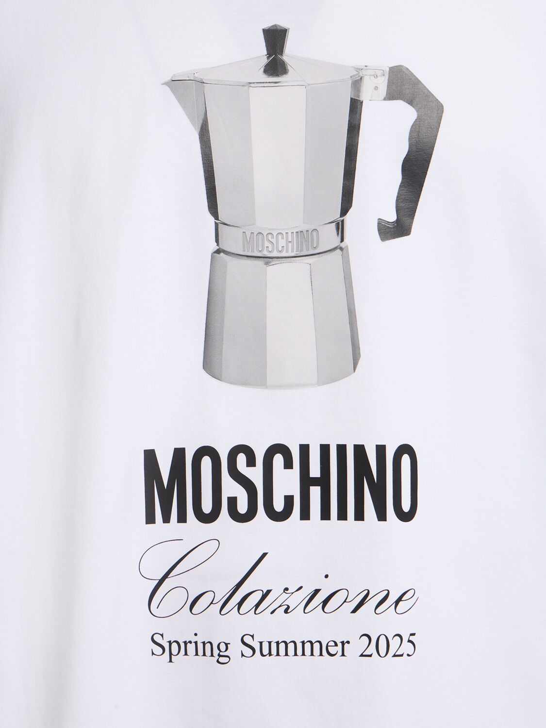 Shop Moschino Caffettiera T-shirt In White