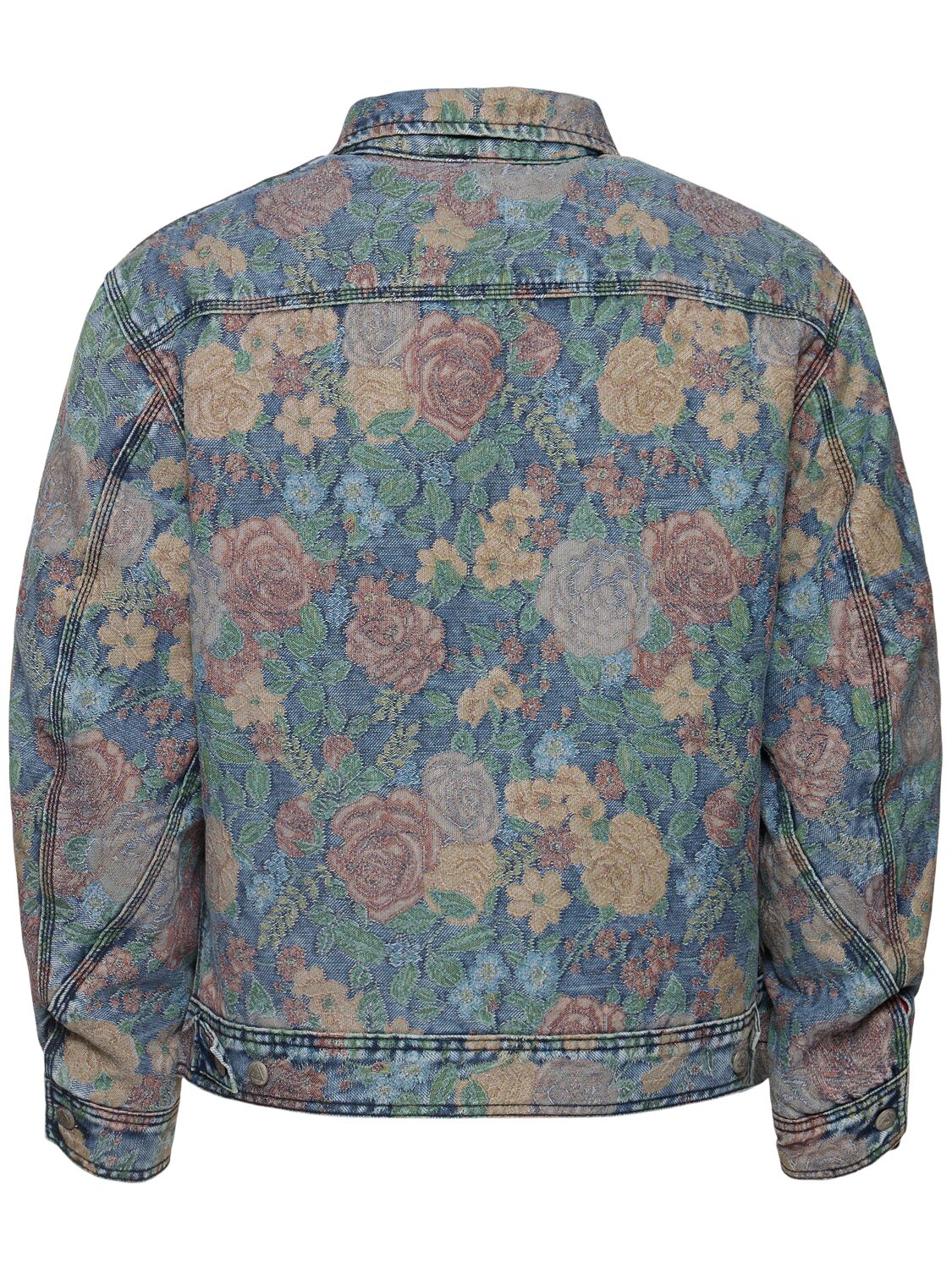 Shop Roy Rogers Short Jacquard Work Jacket In Multicolor