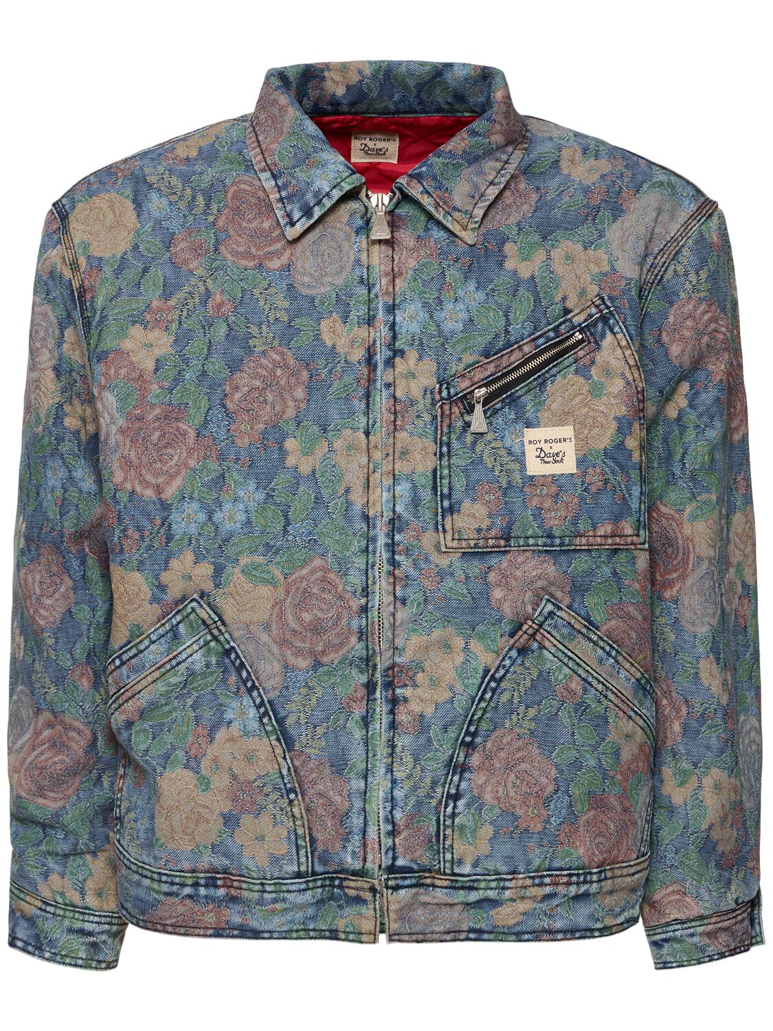 Roy Rogers Short Jacquard Work Jacket In Multicolor