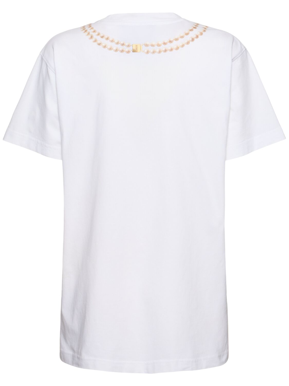 Moschino Graphic-print Cotton T-shirt In White