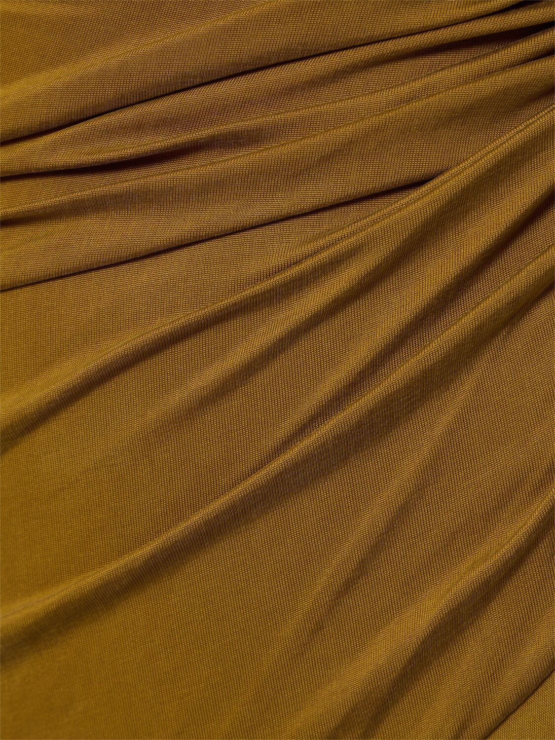The Andamane Saba Suede-touch Jersey Midi Dress In Gold