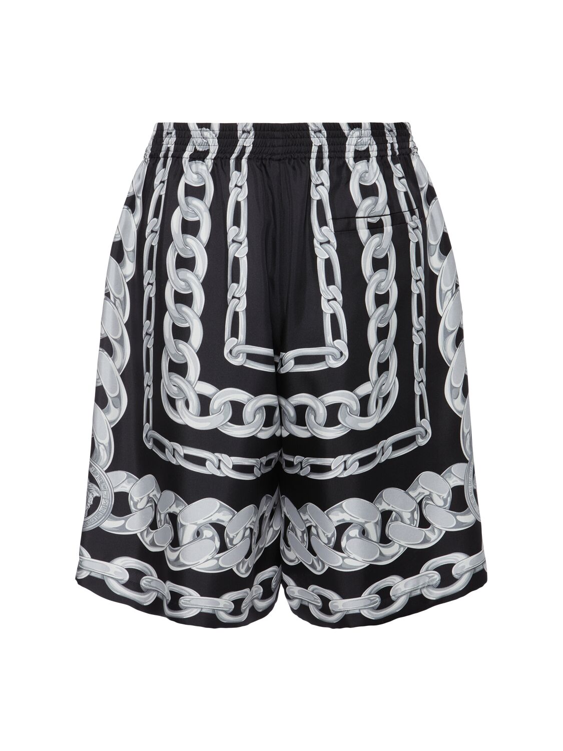 Short En Sergé De Soie Imprimé Medusa Chain - VERSACE - Modalova