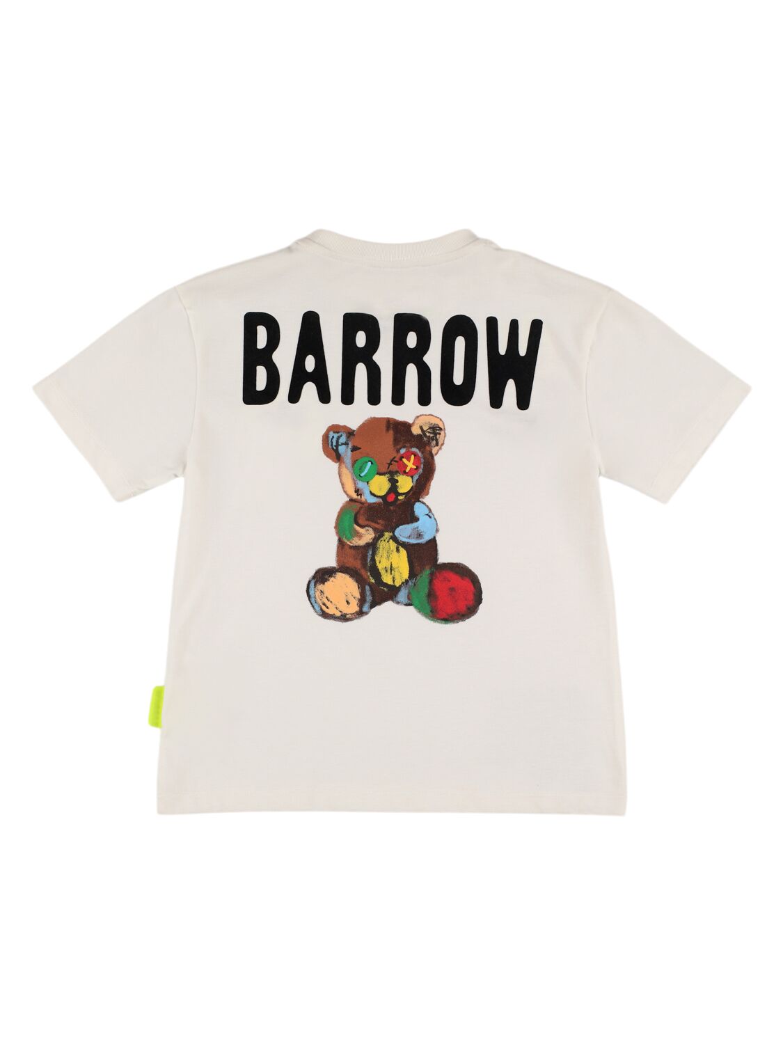 Barrow Printed Cotton Jersey T-shirt In White