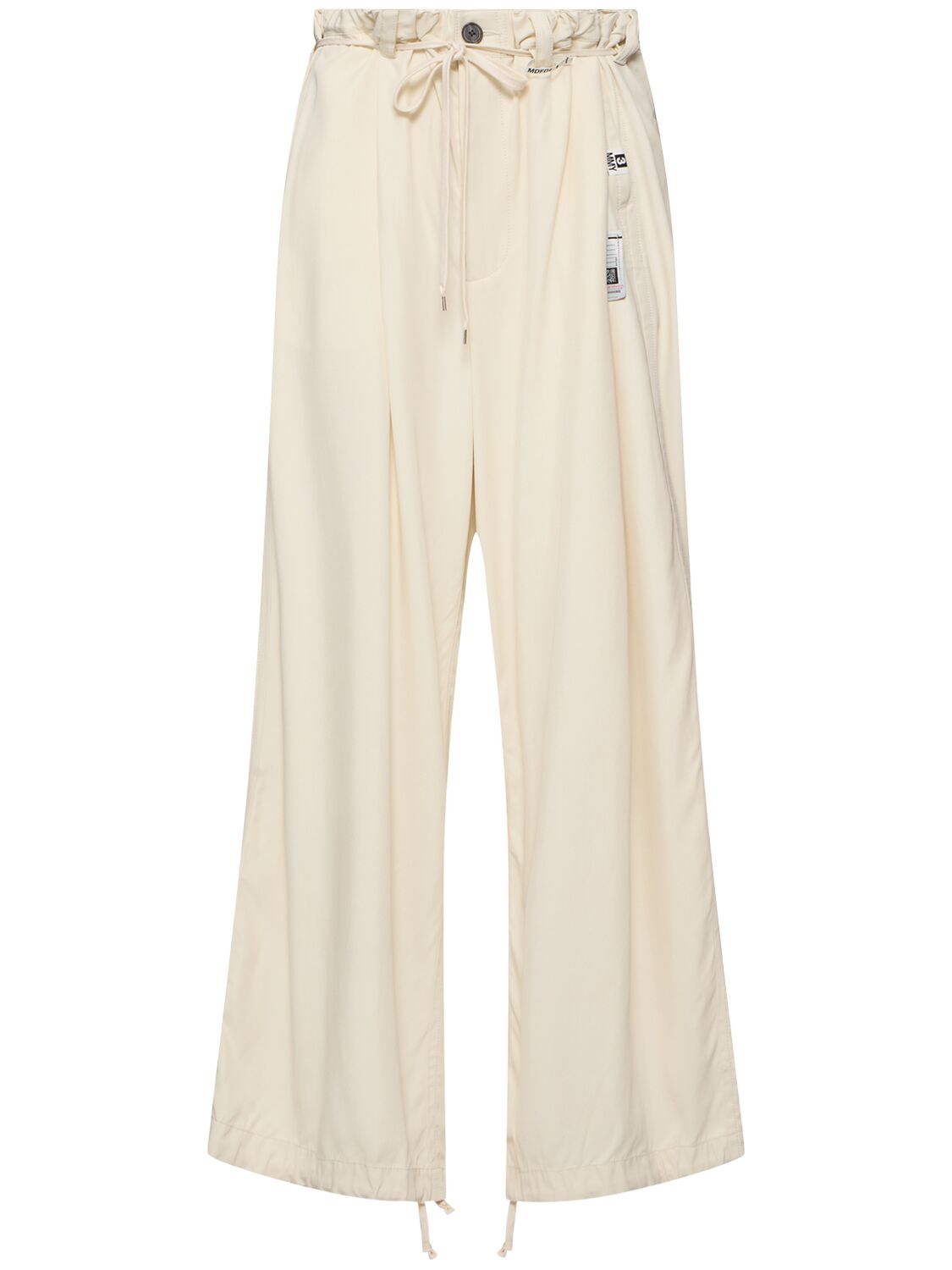 Gathered Viscose Wide Pants