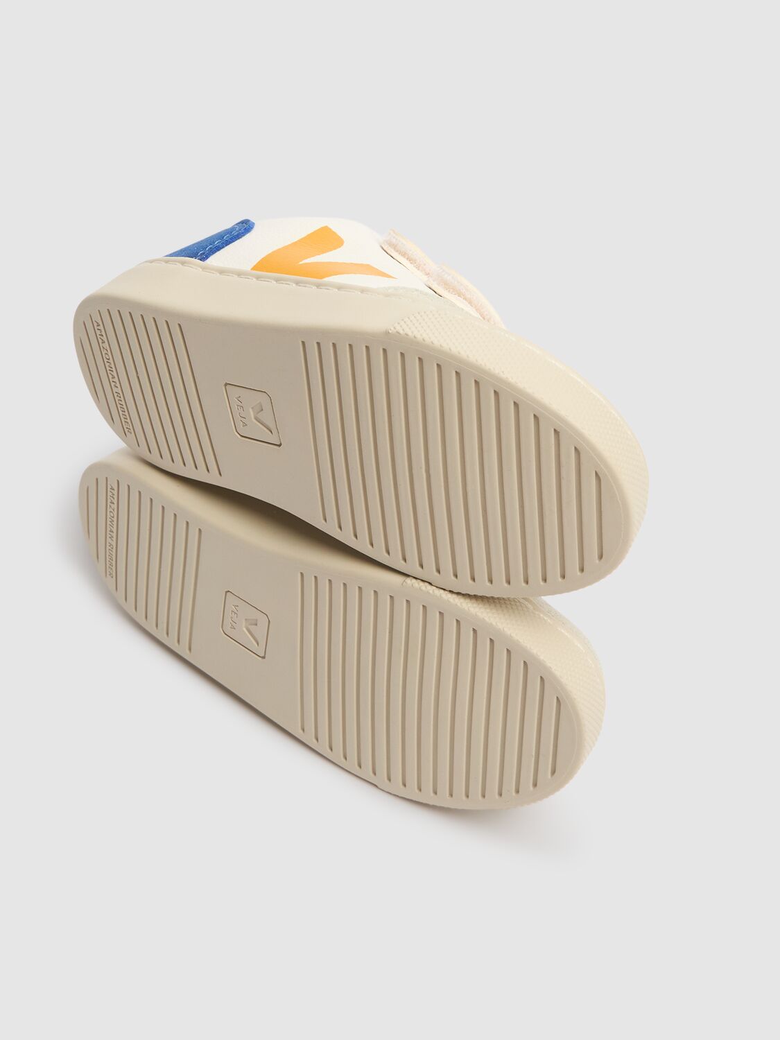 Veja Leather Strap Sneakers In White