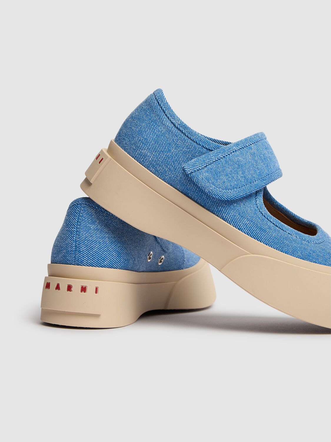 Marni Denim Sneakers In Blue