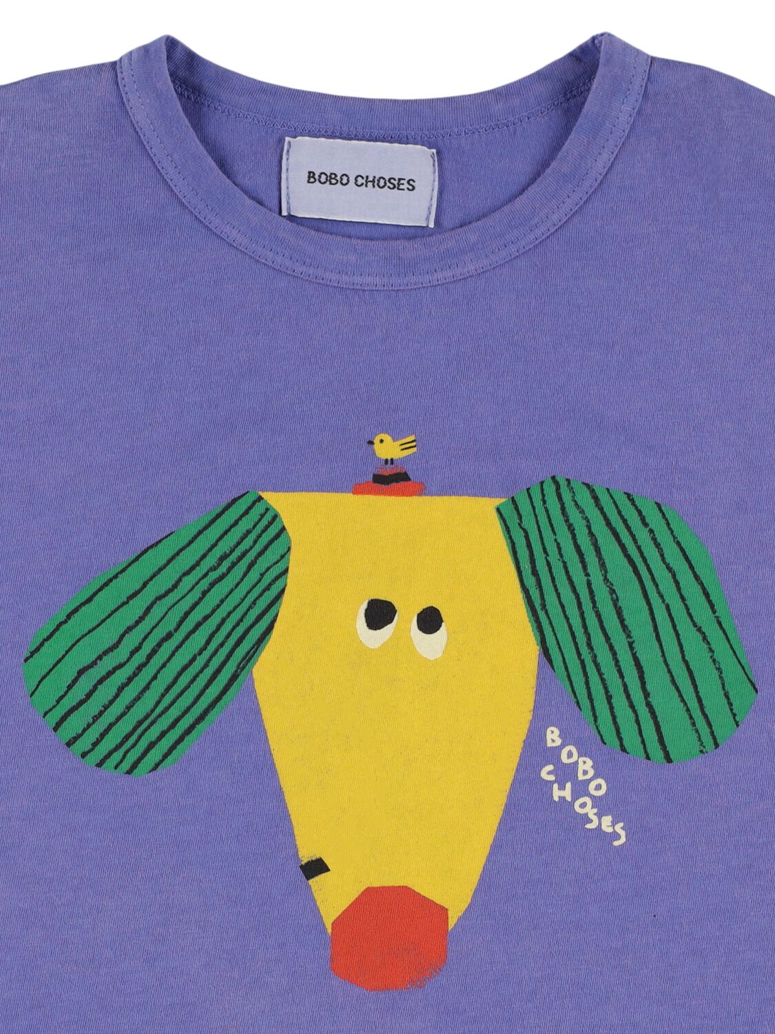 Bobo Choses Printed Cotton Jersey T-shirt In Blue