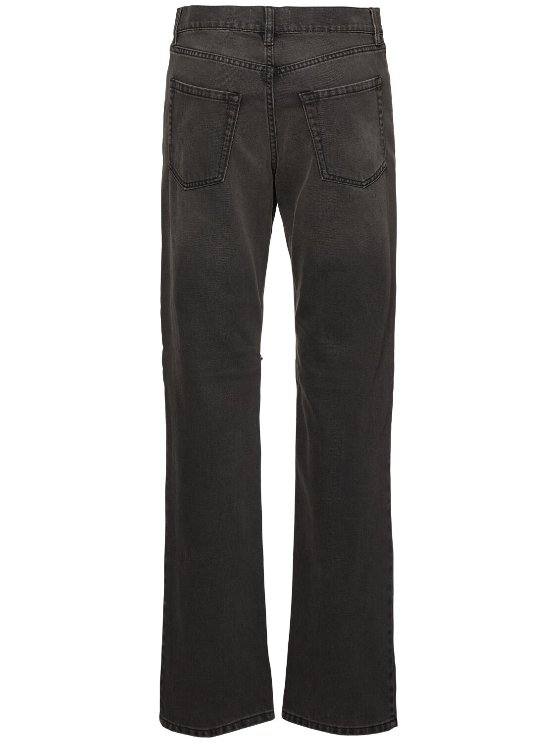 Coperni Knee-zip Denim Pants In Grey