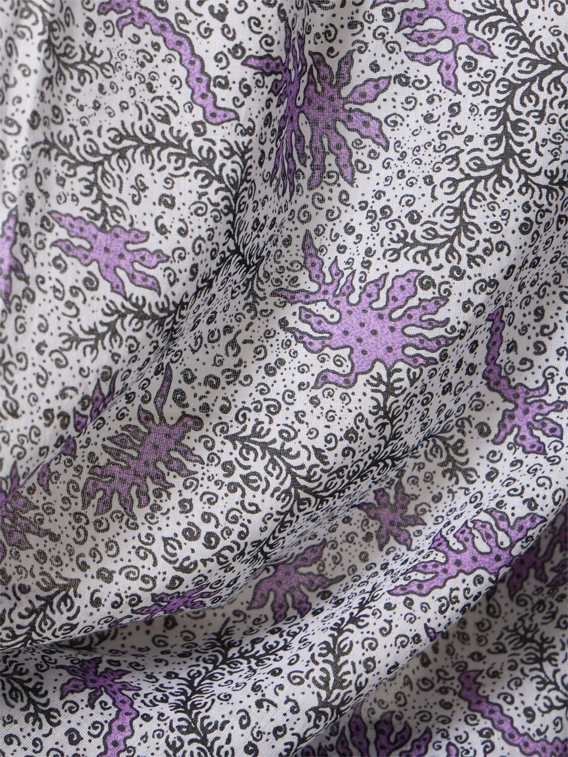 Isabel Marant Étoile Maria Printed Cotton Voile Shirt In White/lilac