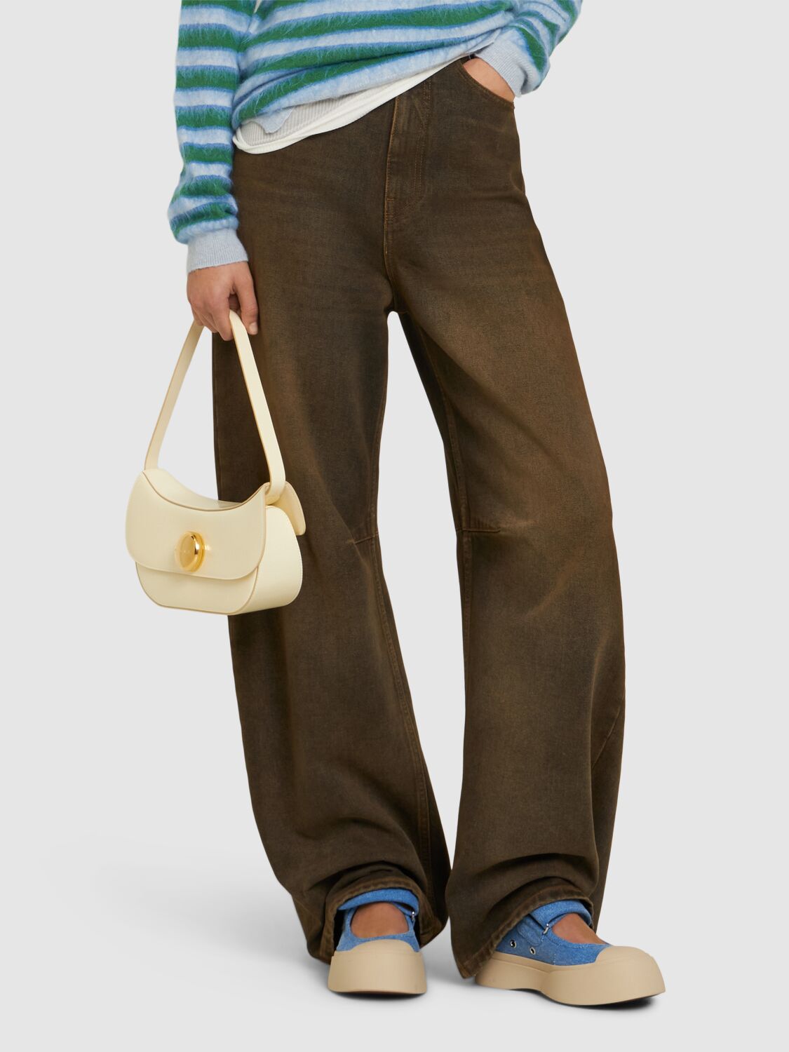 Marni Denim Sneakers In Blue