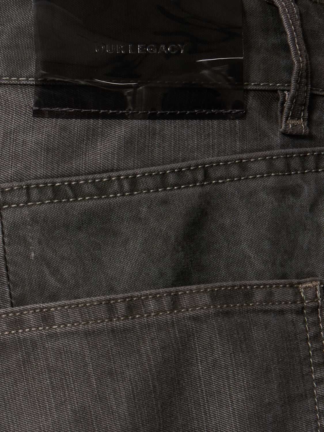 Our Legacy Fatigue Cut High-rise Wide-leg Jeans In Grey