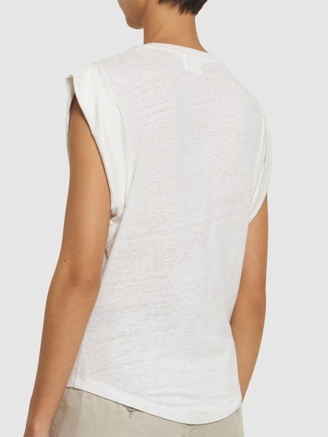 ISABEL MARANT ÉTOILE KOTTY LINEN TOP 