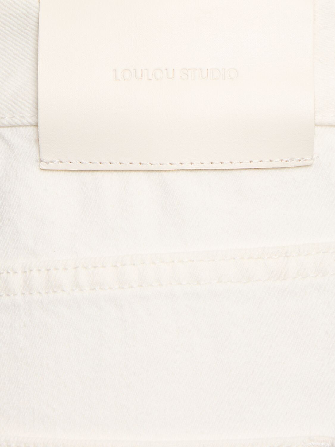 LOULOU STUDIO SAMUR COTTON DENIM JEANS 