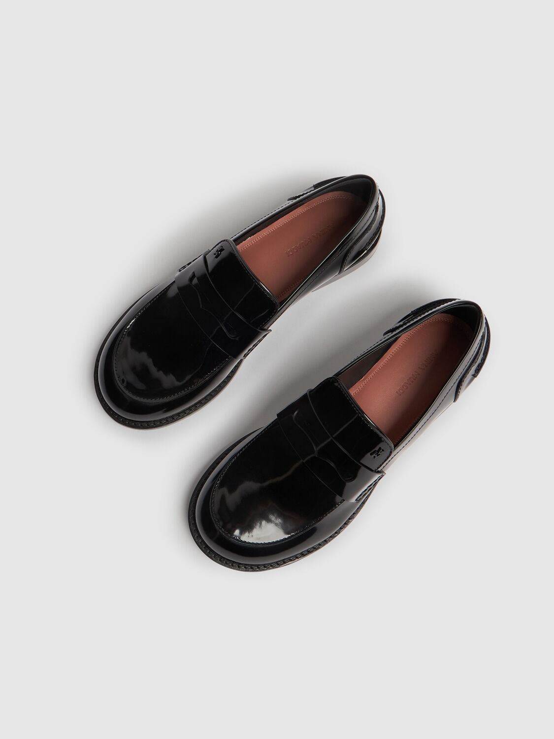 AMINA MUADDI 20MM TILDA BRUSHED LEATHER LOAFERS 