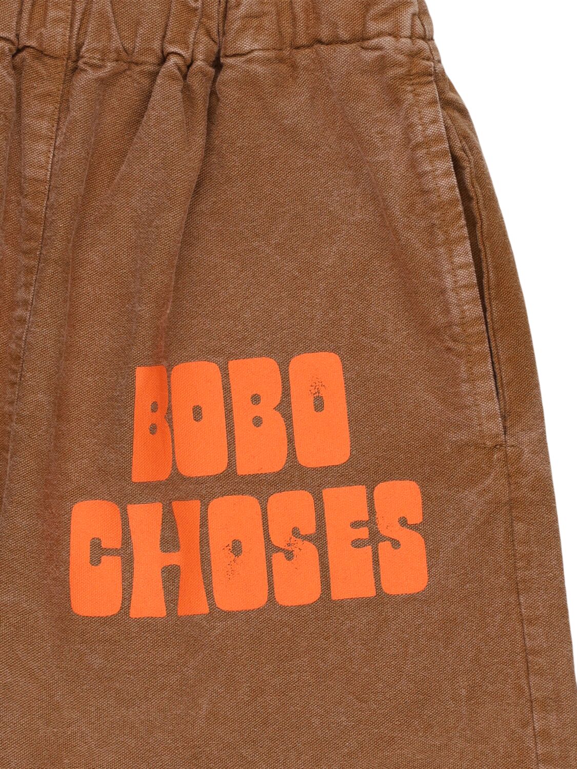 Bobo Choses Stretch Denim Jeans In Brown